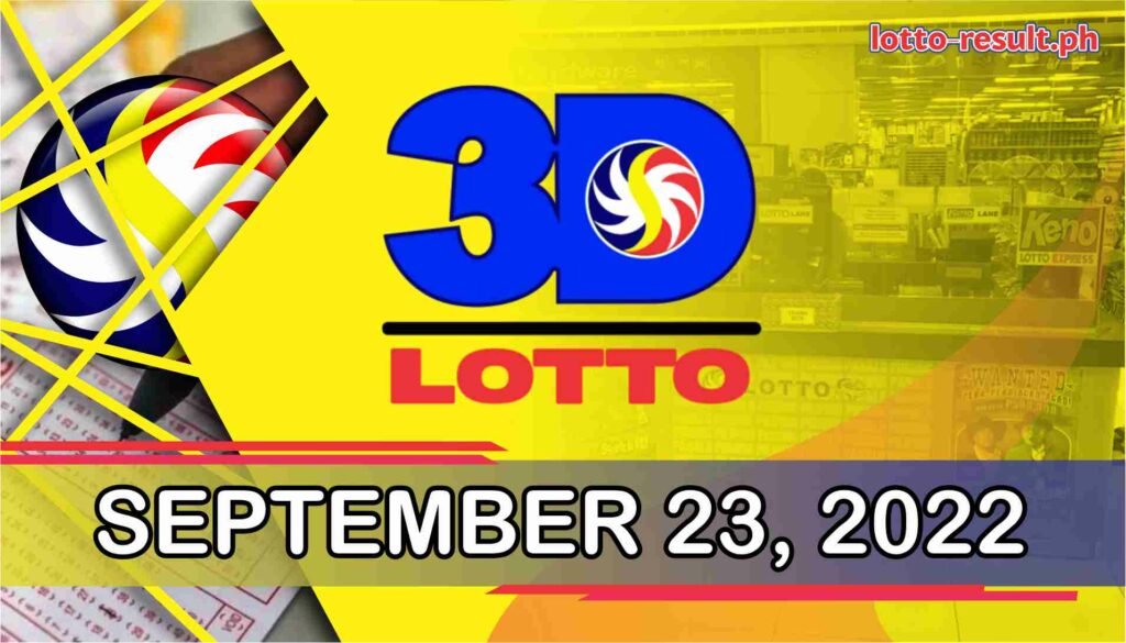 3D LOTTO RESULT Today, Friday, September 23, 2022 Official PCSO Lotto