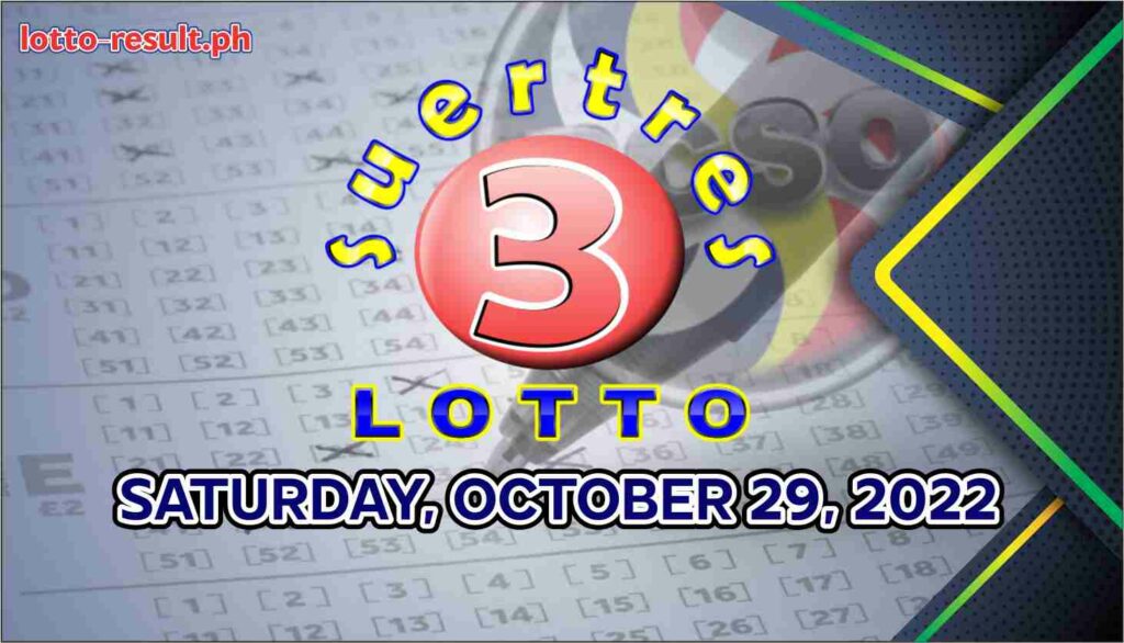 SWERTRES RESULT Today Saturday October 29 2022 Official PCSO Lotto