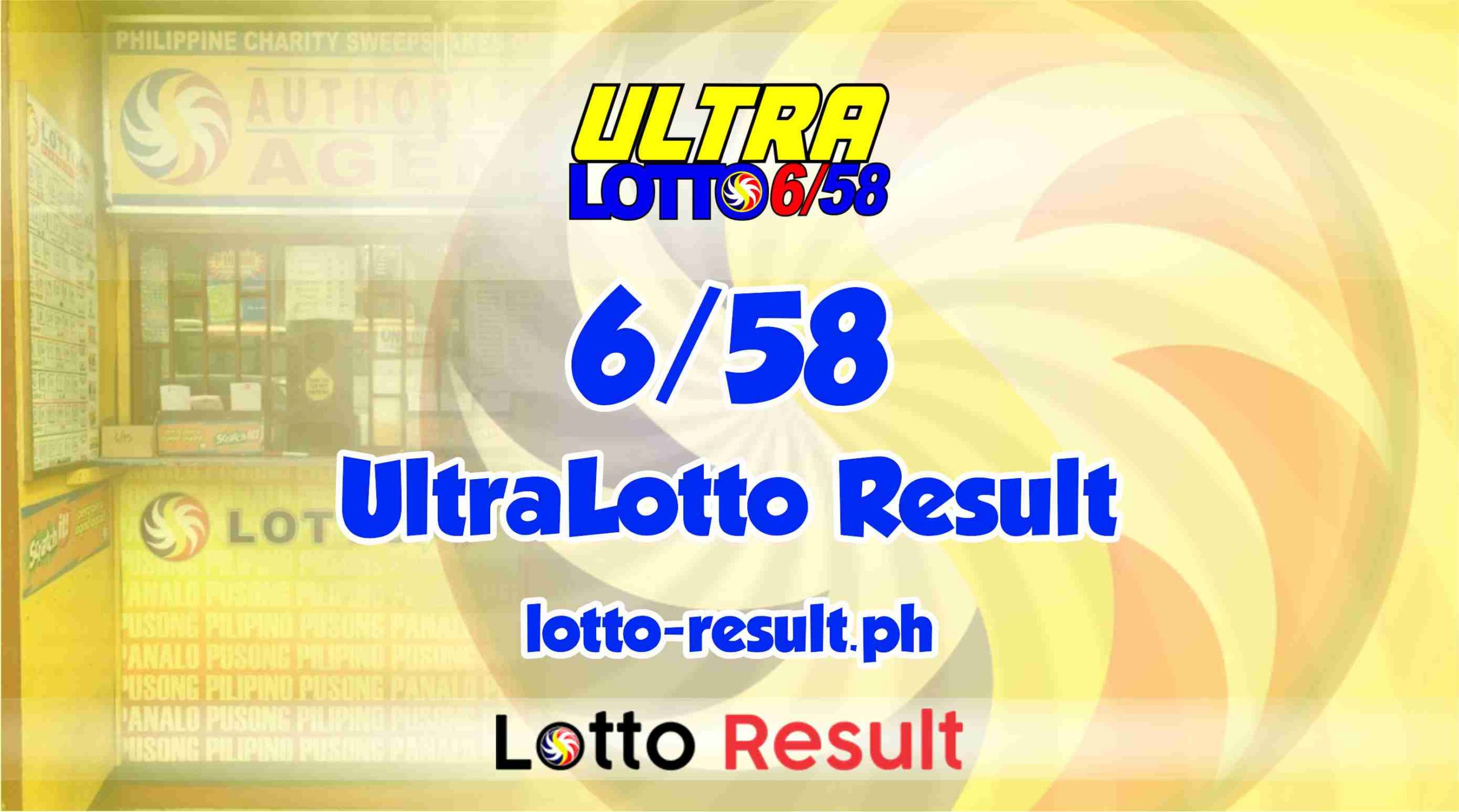 6/58 Lotto Result Official 6/58 Ultra Lotto Result