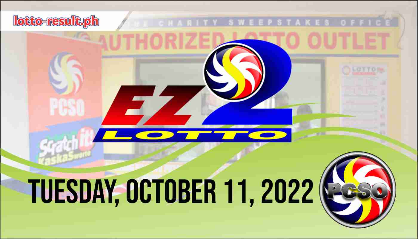 EZ2 RESULT Today, Tuesday, October 11, 2022 - Official PCSO Lotto Result