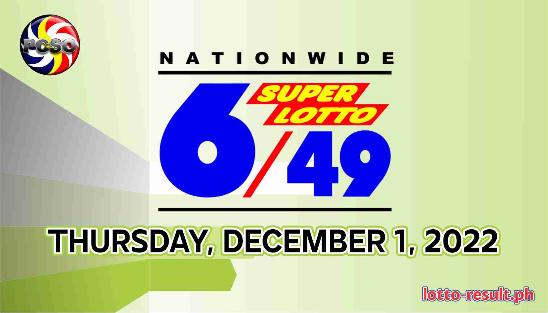 6/49 Lotto Result Today, Thursday, December 1, 2022 Official PCSO