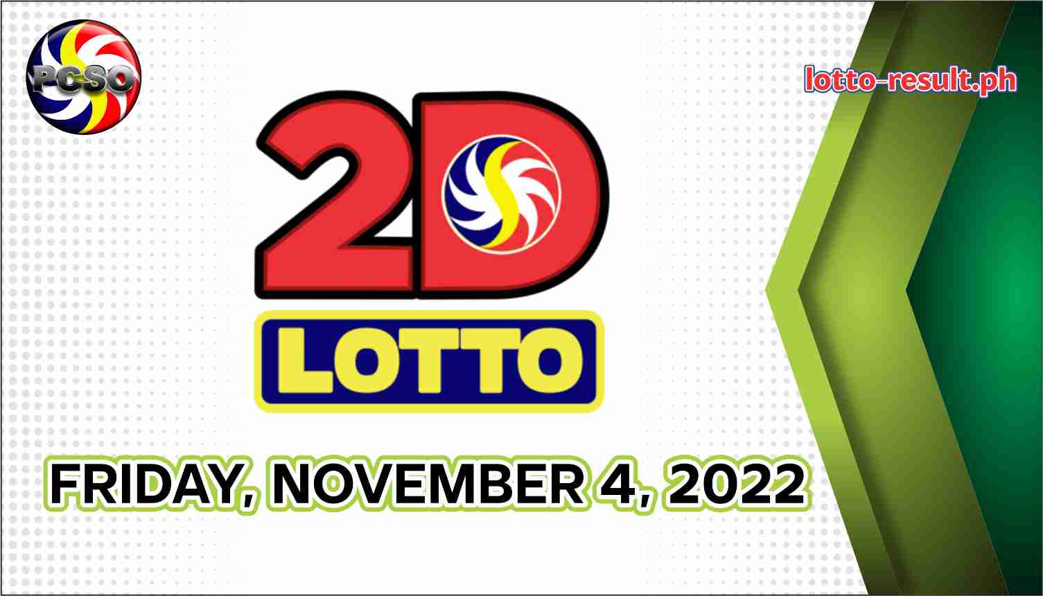 2D LOTTO RESULT Today, Friday, November 4, 2022 - Official PCSO Lotto ...