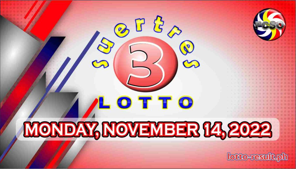 SWERTRES RESULT Today, Monday, November 14, 2022 - Official PCSO Lotto ...