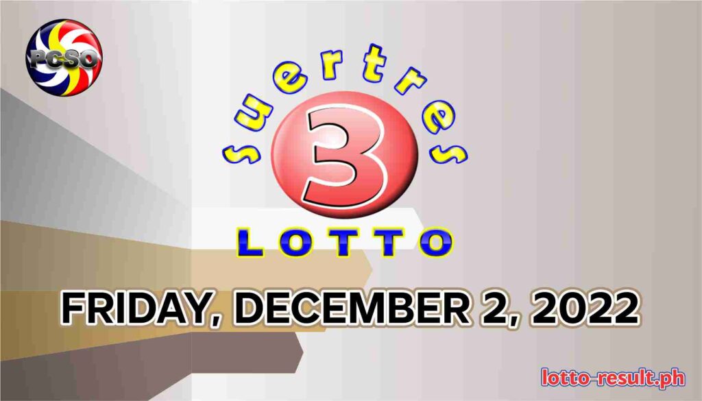 SWERTRES RESULT Today, Friday, December 2, 2022 Official PCSO Lotto