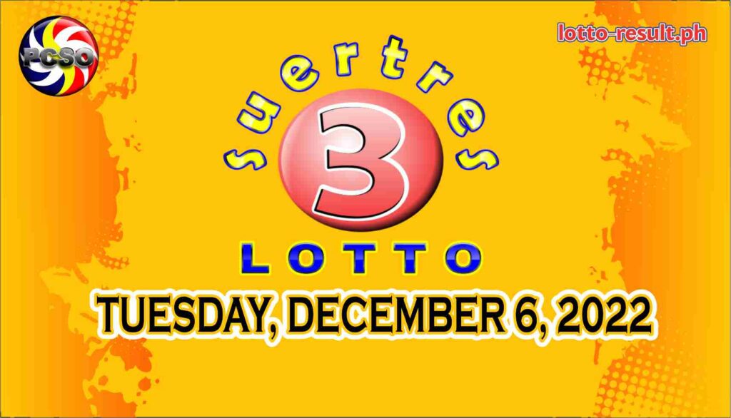SWERTRES RESULT Today, Tuesday, December 6, 2022 Official PCSO Lotto
