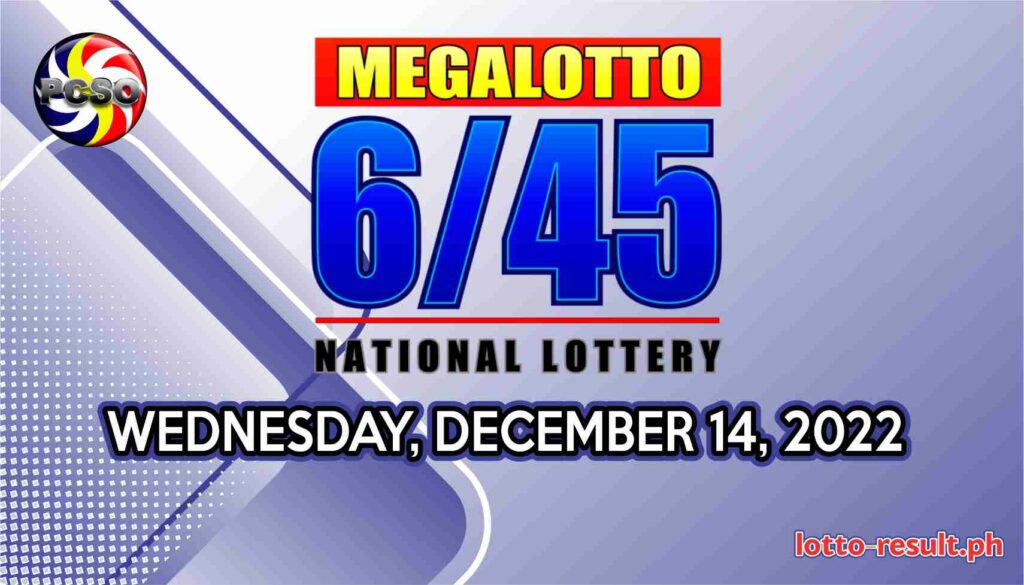 6/45 Lotto Result Today, Wednesday, December 14, 2022 Official PCSO