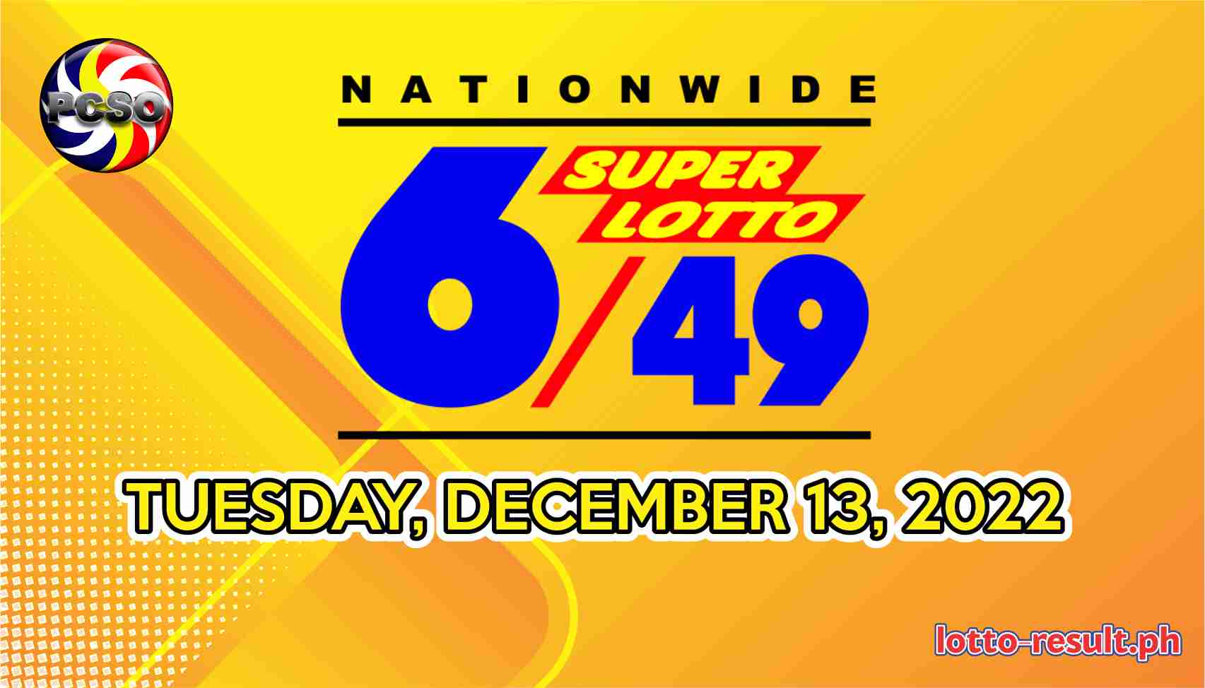 6/49 Lotto Result Today, Tuesday, December 13, 2022 - Official PCSO ...