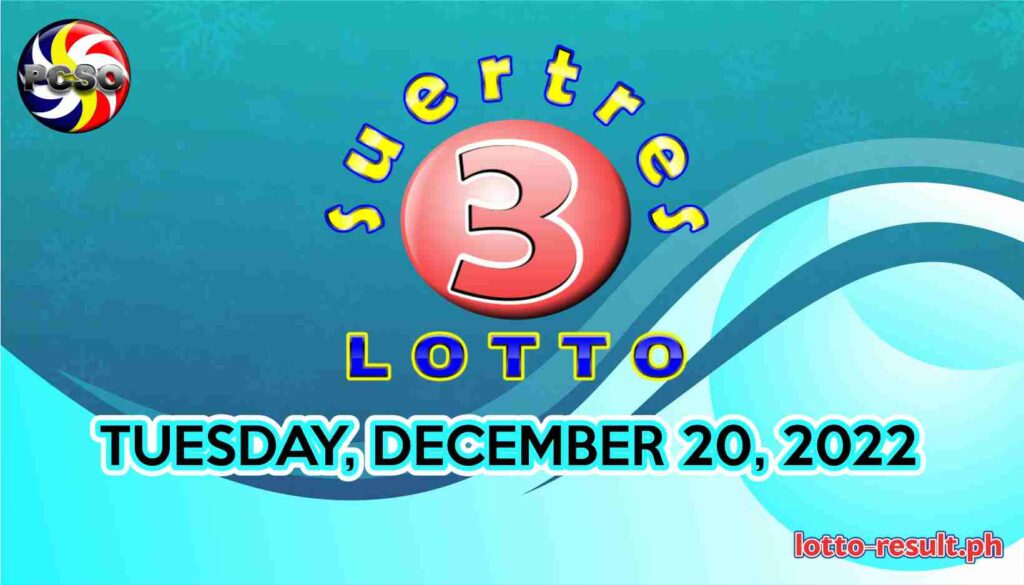 SWERTRES RESULT Today, Tuesday, December 20, 2022 Official PCSO Lotto Result